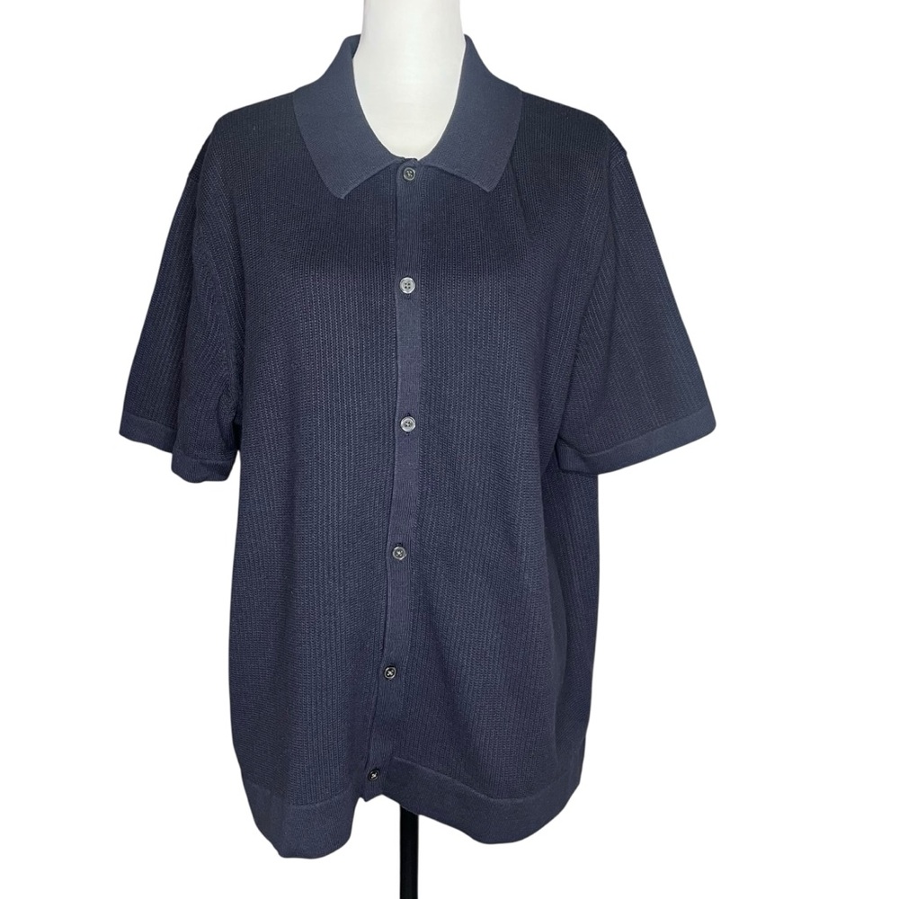 Banana Republic Dark Blue Casual Button Down Shirt Size L